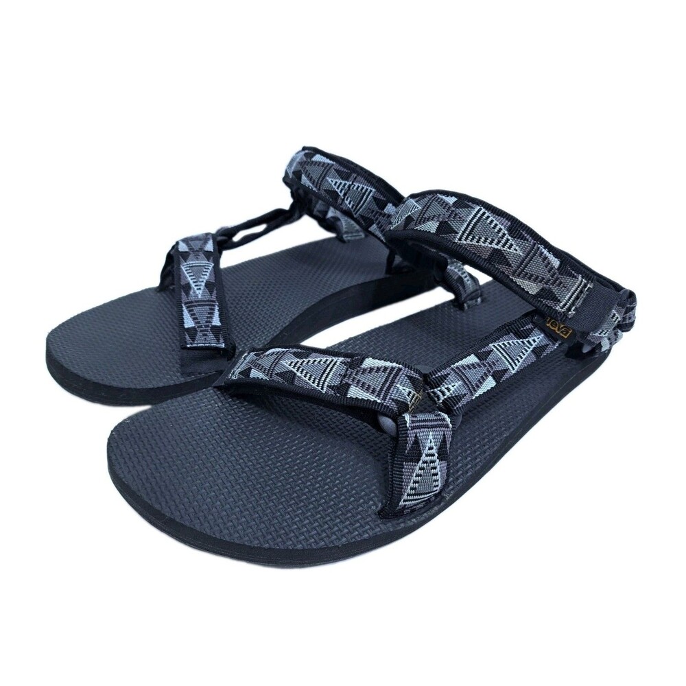 Teva Sandal Mens 11 Original Universal Black Gray Aztec Straps Outdoor Water
